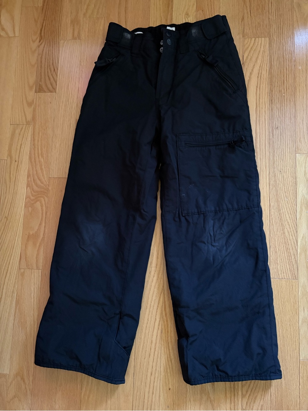 Gap Kids Black Cargo Snow Pants Size 8 Regular